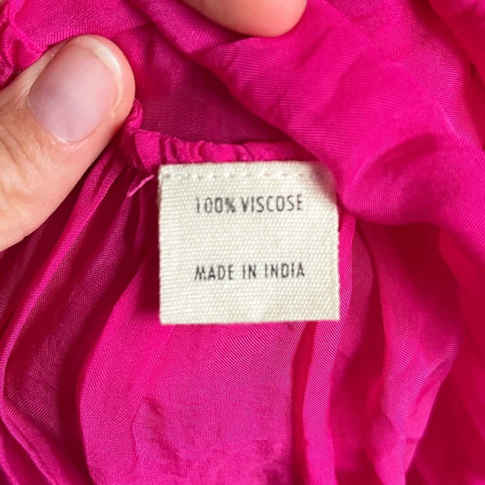 Hot Pink sheer sleeveless Ali Golden Dress - Picture 8 of 11